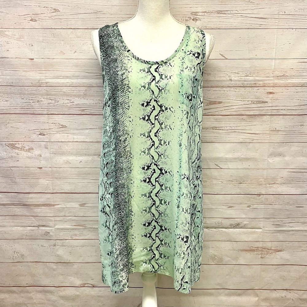 joie silk snakeskin print peri B Shift Dress